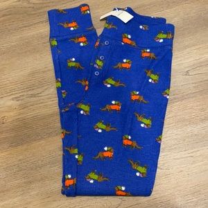 Aerie waffle thermal holiday/winter themed jogger pjs